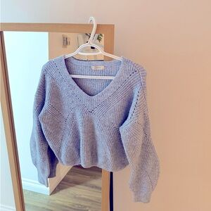 Cropped Knitted Sweater